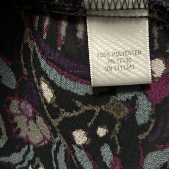 Converse One Star Women's Floral Long Sleeve Blouse Medium Made In India - Picture 8 of 8